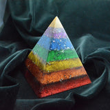 高いチャクラピラミッドオブジェ 《ボヘミアンオルゴナイト》 8.5×9cm