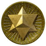 3Dマカバ オルゴナイト（ゴールド） スタンド付き《ボヘミアンオルゴナイト》直径 約15.5cm