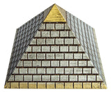 レンガピラミッドオブジェ（シルバー）《ボヘミアンオルゴナイト》