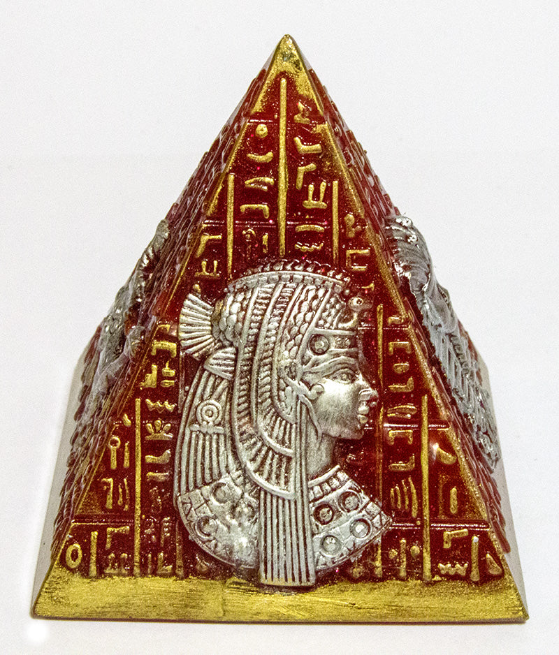 エジプトモチーフの高いピラミッド（レッド）《ボヘミアンオルゴナイト》